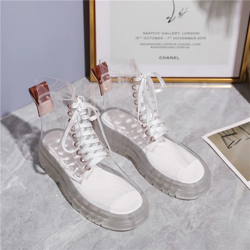 Damskie Przezroczyste Buty Letnie Rossy - Przezroczysty