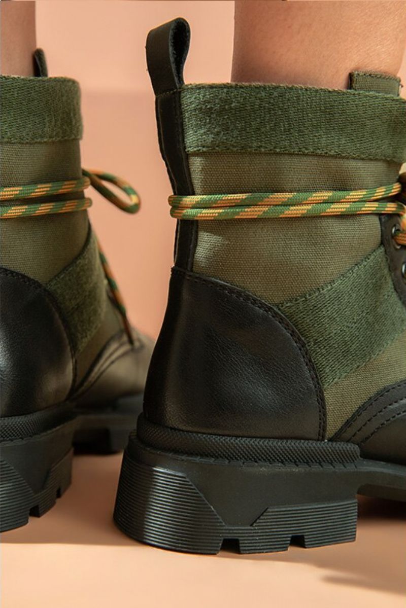 Damskie Skórzane Buty Motocyklowe Checoto - Czarny