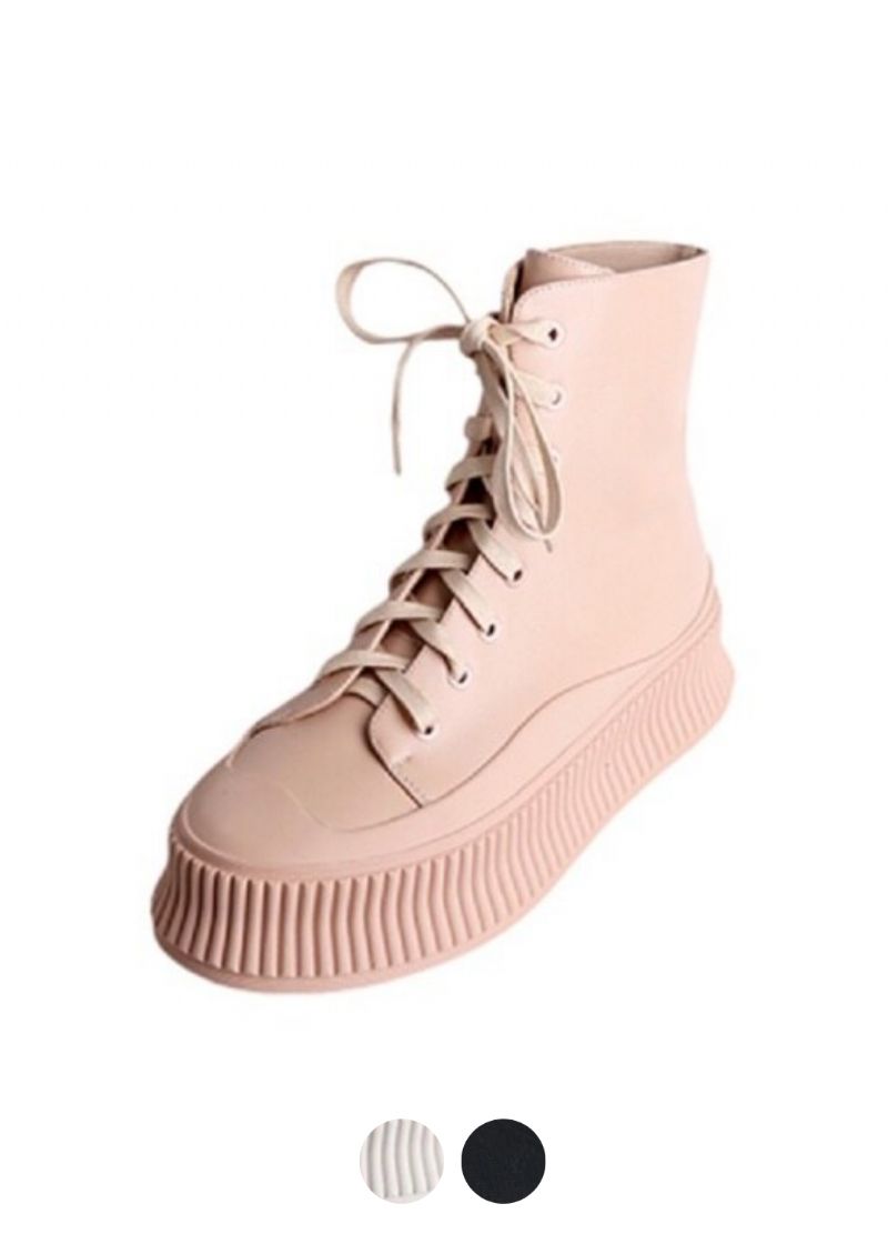 Damskie Sportowe Buty Do Kostki Fiola Na Platformie