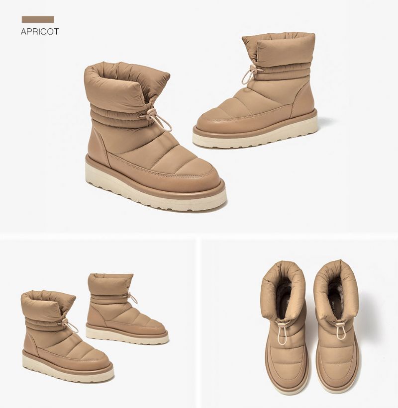 Damskie Wodoodporne Buty Sharo - Morelowy