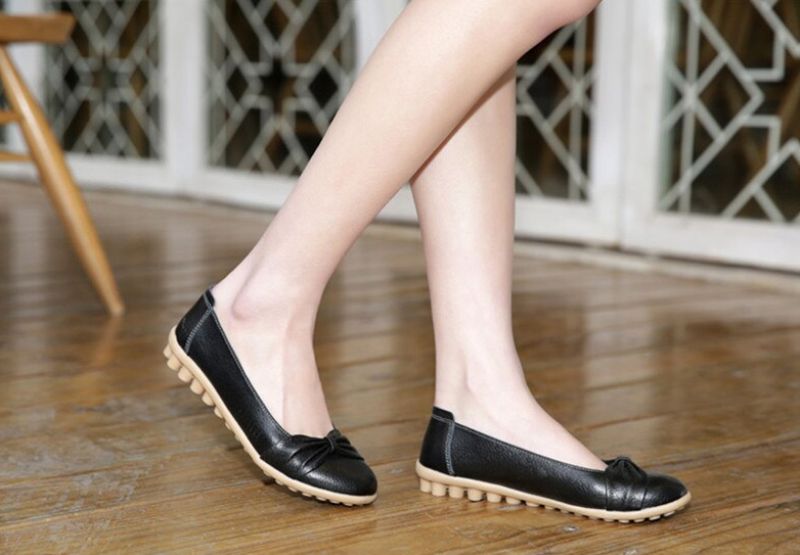 Damskie Wygodne Płaskie Buty Julia - Biały