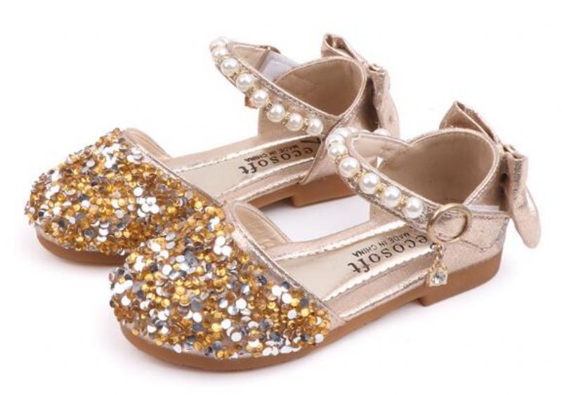 Danielle Dziewczęce Płaskie Buty - Złote