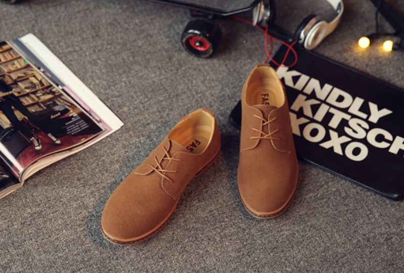 Dave Męskie Mokasyny Eleganckie Buty - Niebieski