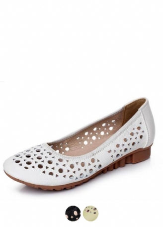 Delfina Damskie Płaskie Skórzane Buty