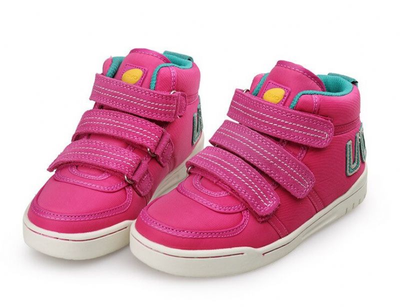 Delilah Dziewczęce Wysokie Trampki - Fuscia