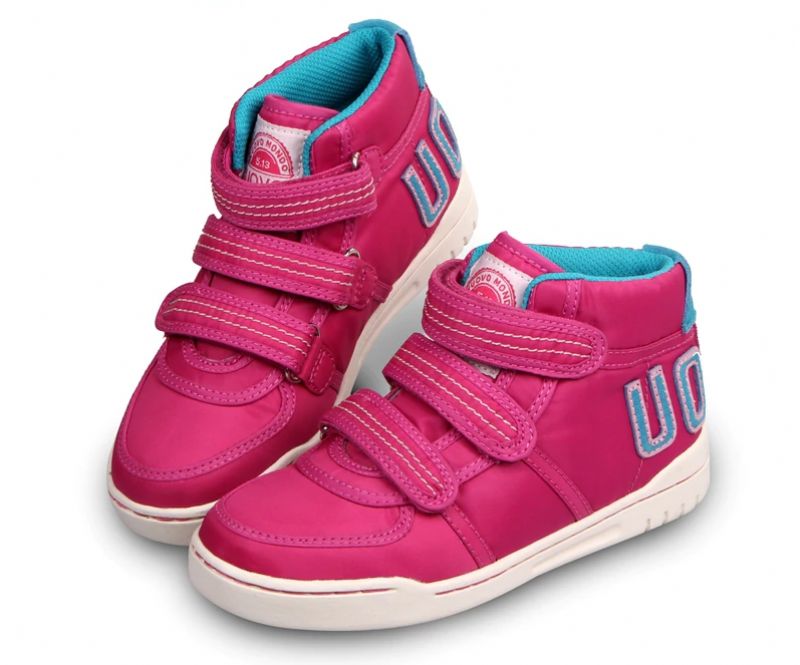 Delilah Dziewczęce Wysokie Trampki - Fuscia