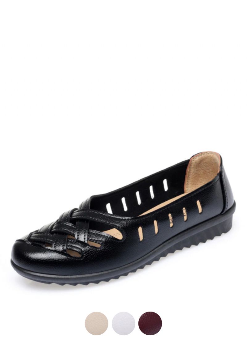 Delu Damskie Czarne Buty Wsuwane