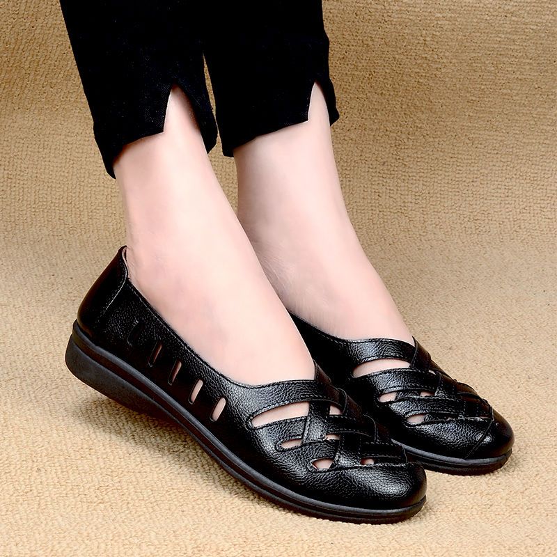 Delu Damskie Czarne Buty Wsuwane - Czarny