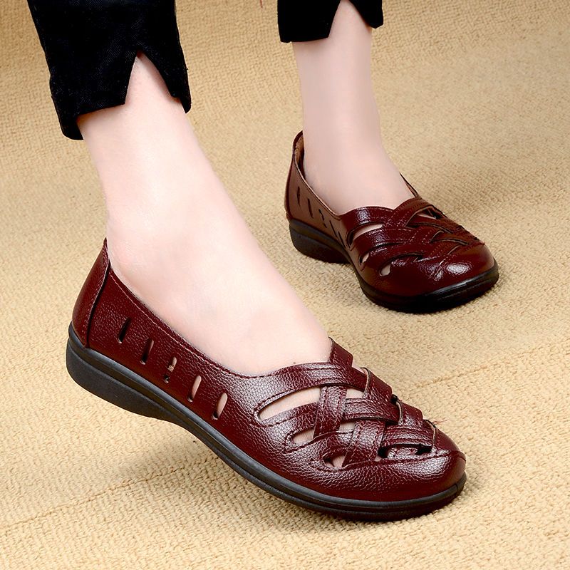 Delu Damskie Czarne Buty Wsuwane - Czarny