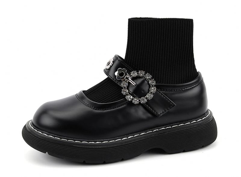 Demi Dziewczęce Buty Płaskie - Czarny