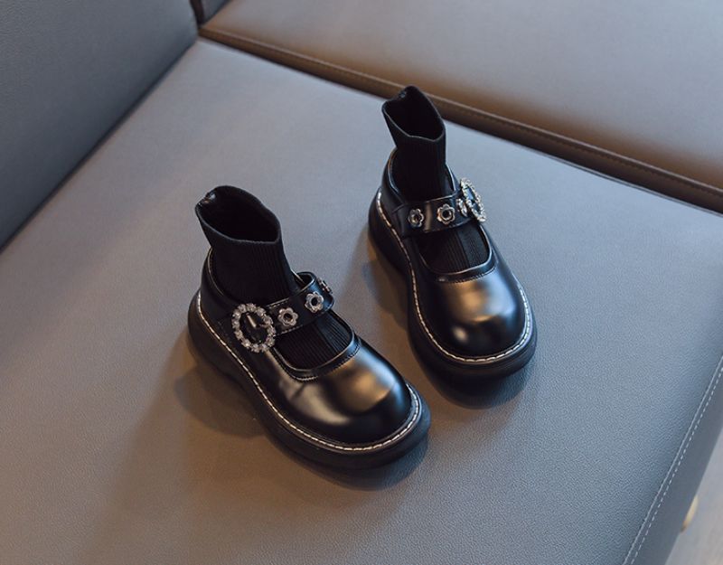 Demi Dziewczęce Buty Płaskie - Czarny