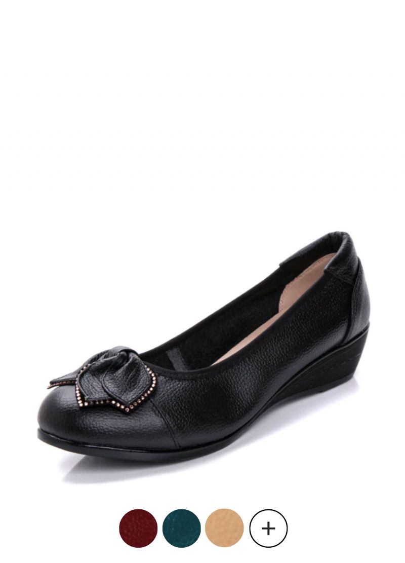 Denise Damskie Mokasyny Czarne Buty