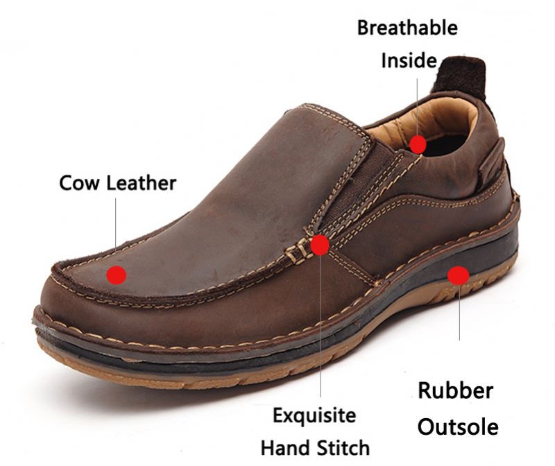 Dennis Męskie Mokasyny Classic Buty - Kawa
