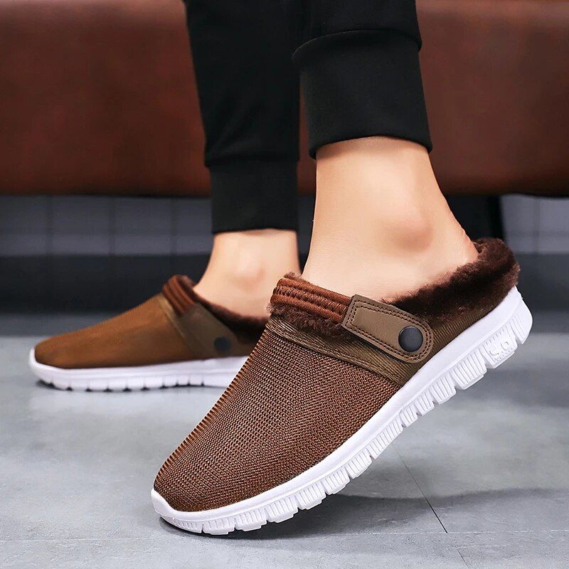 Dennys Dla Obu Płci Slipper - Szary
