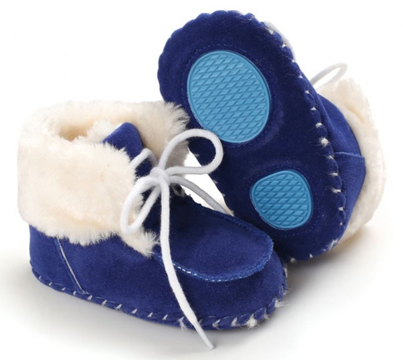 Denzel Baby Chłopięce Buty Zimowe - Granatowy Futro