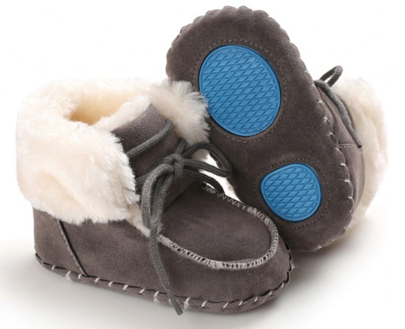 Denzel Baby Chłopięce Buty Zimowe - Granatowy Futro