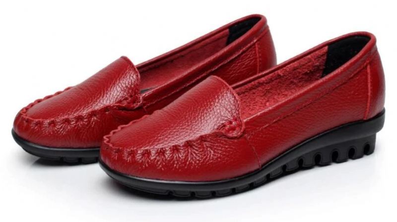 Desiree Damskie Buty Typu Loafer - Czerwony