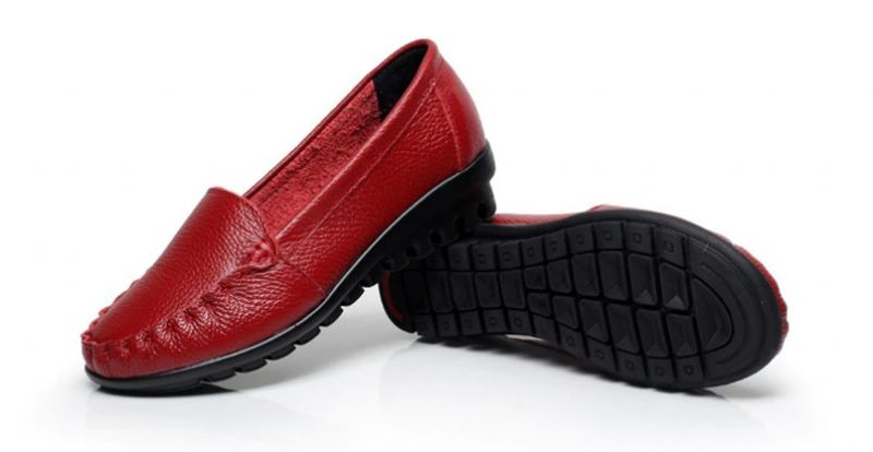 Desiree Damskie Buty Typu Loafer - Czerwony