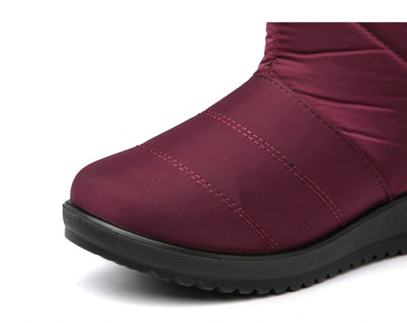 Devany Boots Mid Calf - Czerwony winny