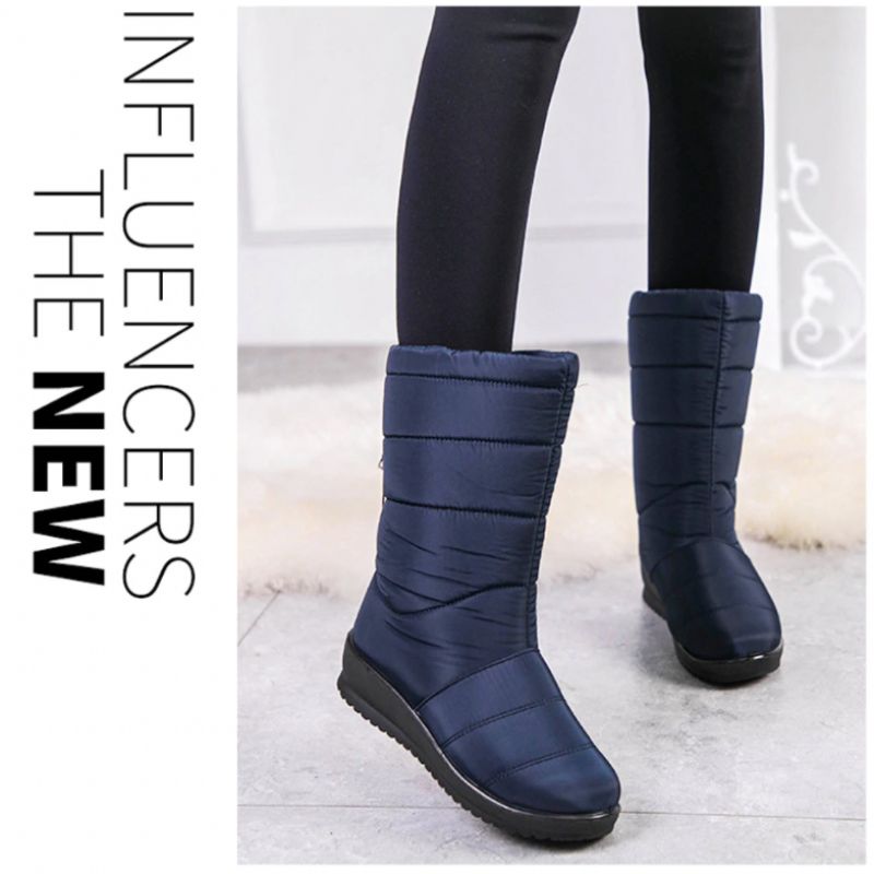 Devany Boots Mid Calf - Czerwony winny