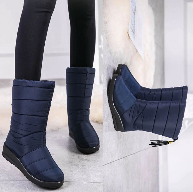 Devany Boots Mid Calf - Czerwony winny