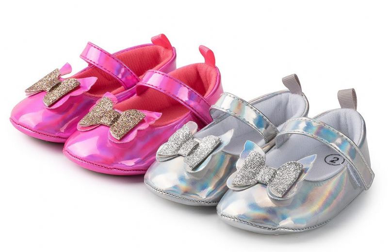 Deyna Baby Dziewczęce Buty Płaskie - Srebrny
