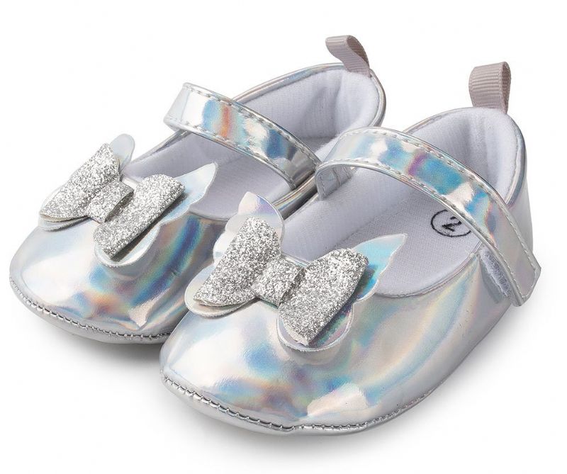 Deyna Baby Dziewczęce Buty Płaskie - Srebrny