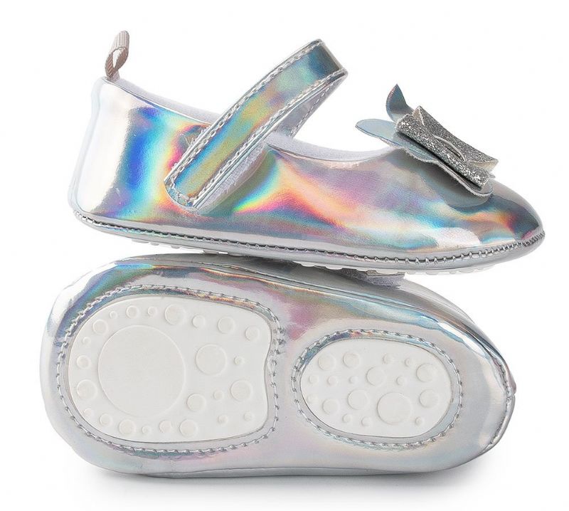 Deyna Baby Dziewczęce Buty Płaskie - Srebrny