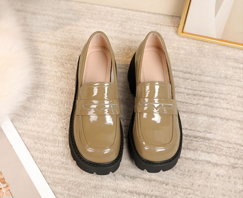 Deyna Damskie Buty Na Platformie - Zielony