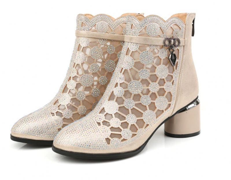 Dianne Damskie Buty Z Siateczki Z Kryształkami - Czarny
