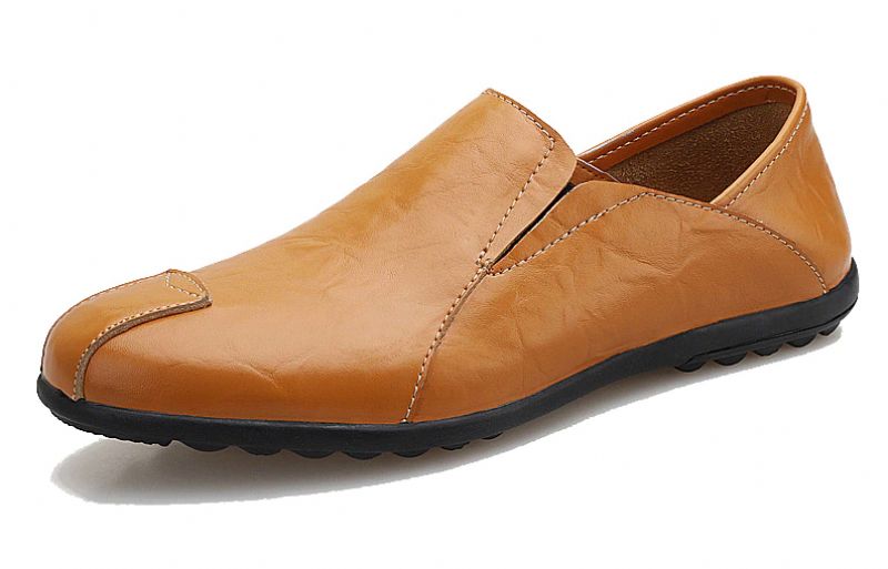 Dibu Męskie Mokasyny Casualowe Buty - Żółty