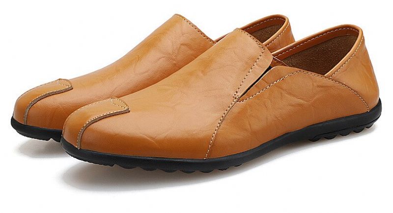 Dibu Męskie Mokasyny Casualowe Buty - Żółty