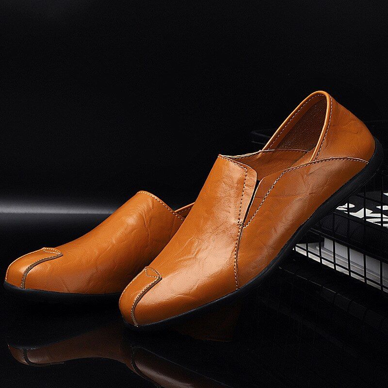 Dibu Męskie Mokasyny Casualowe Buty - Żółty