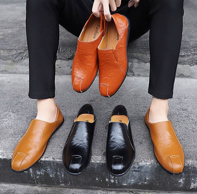 Dibu Męskie Mokasyny Casualowe Buty - Żółty