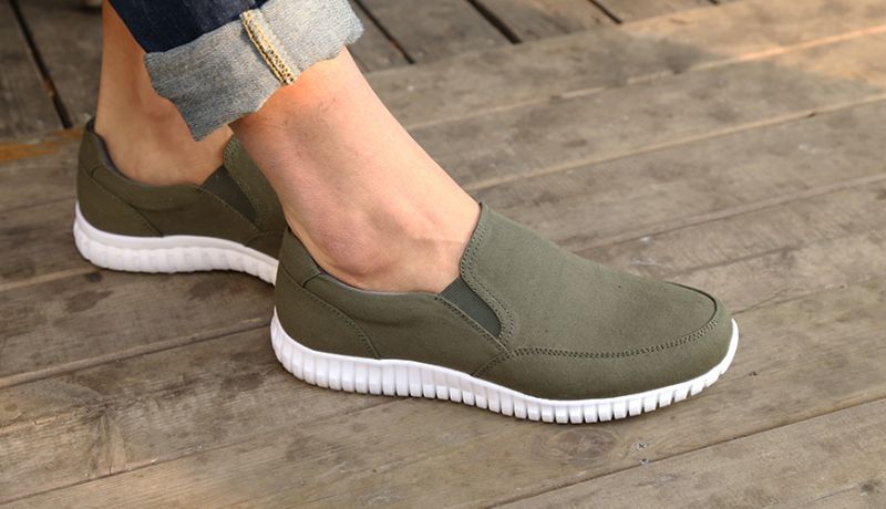 Dilmer Męskie Trampki Typu Slip-on - Zielony