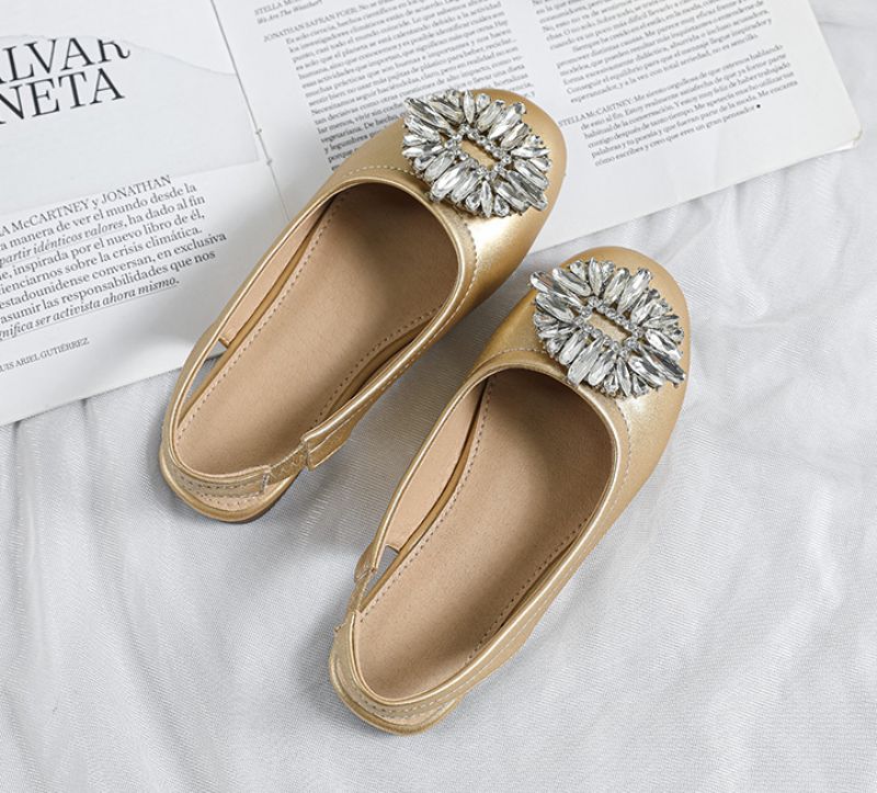 Dinah Dziewczęce Buty Płaskie - Beżowy