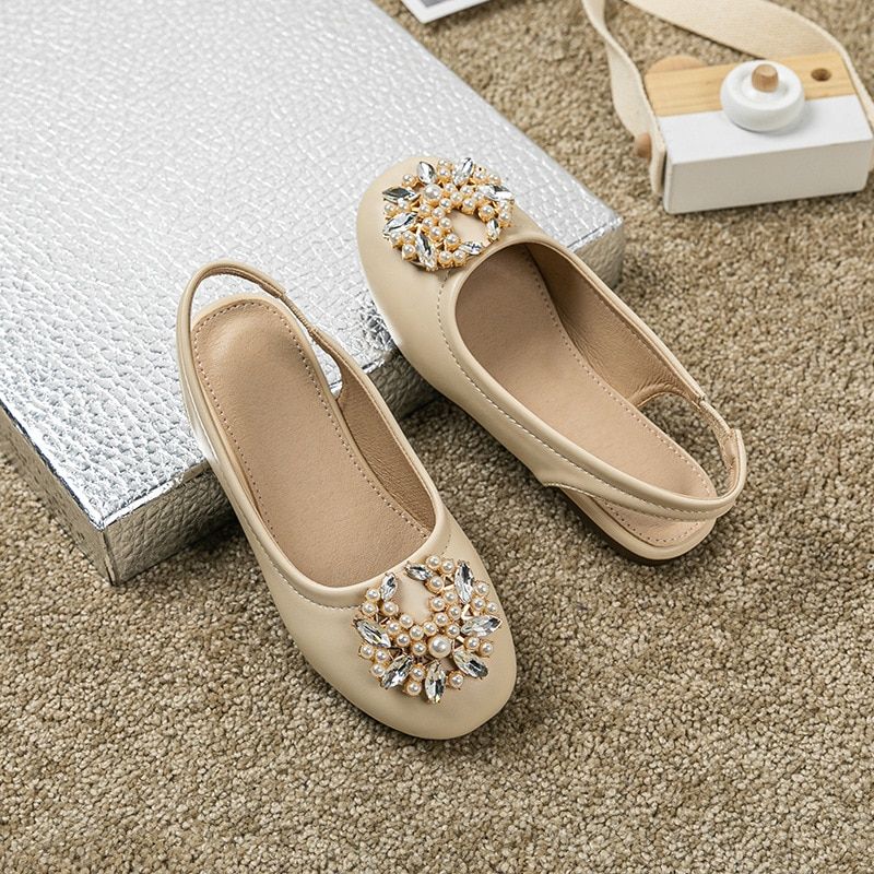 Dinah Dziewczęce Buty Płaskie - Beżowy