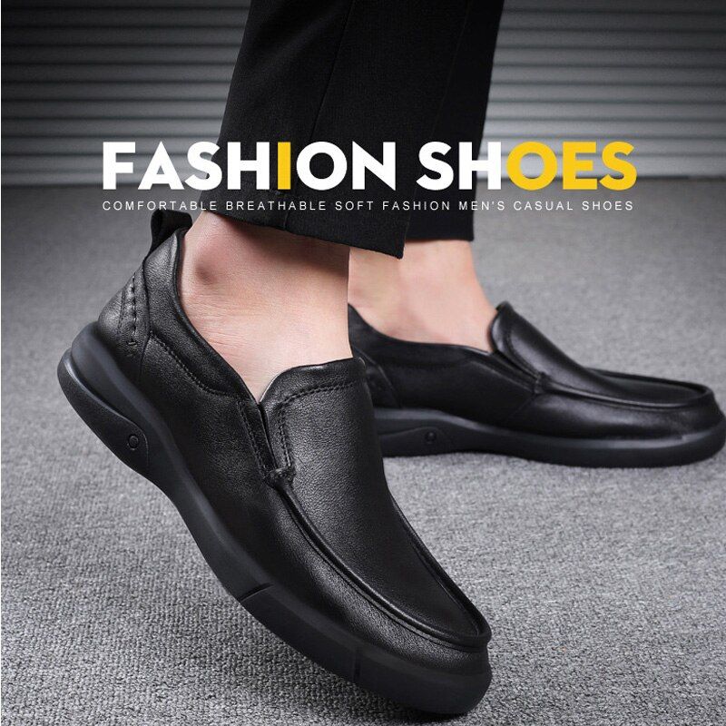 Dipper Męskie Mokasyny Eleganckie Buty - Czarny