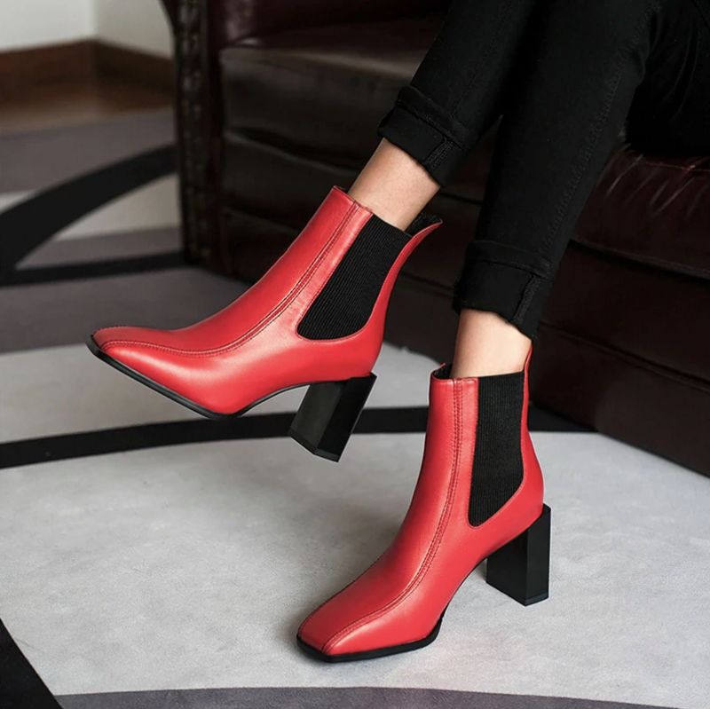 Dixie Boots Ankle Height - Beżowy