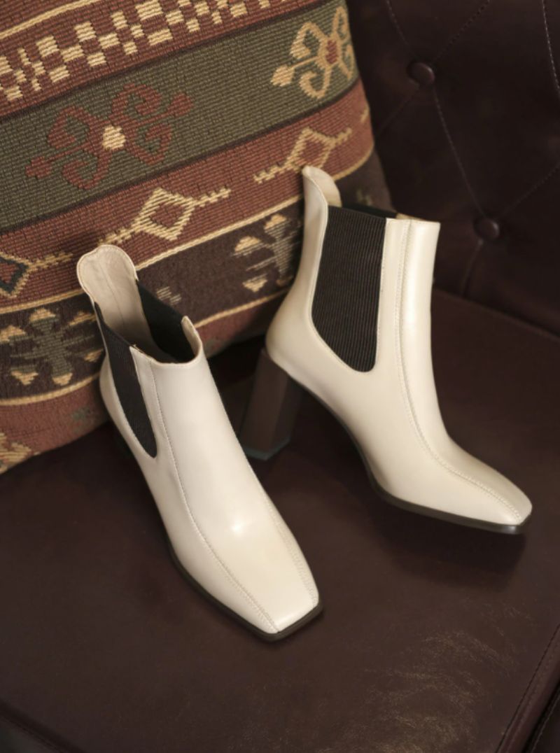 Dixie Boots Ankle Height - Beżowy