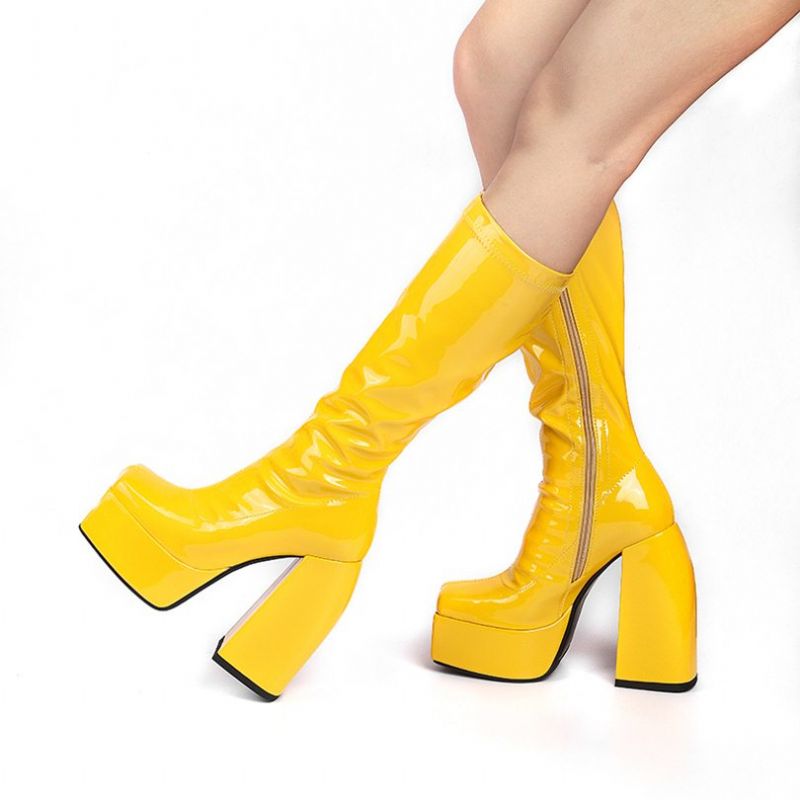 Doralia Damskie Buty Na Wysokim Obcasie Na Platformie - Różowy