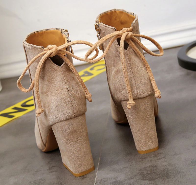 Dorotea Damskie Buty Do Kostki - Żółty