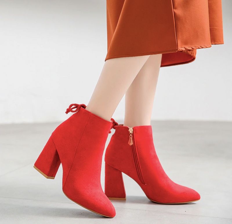 Dorotea Damskie Buty Do Kostki - Żółty