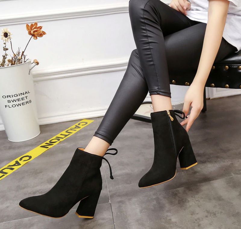Dorotea Damskie Buty Do Kostki - Żółty