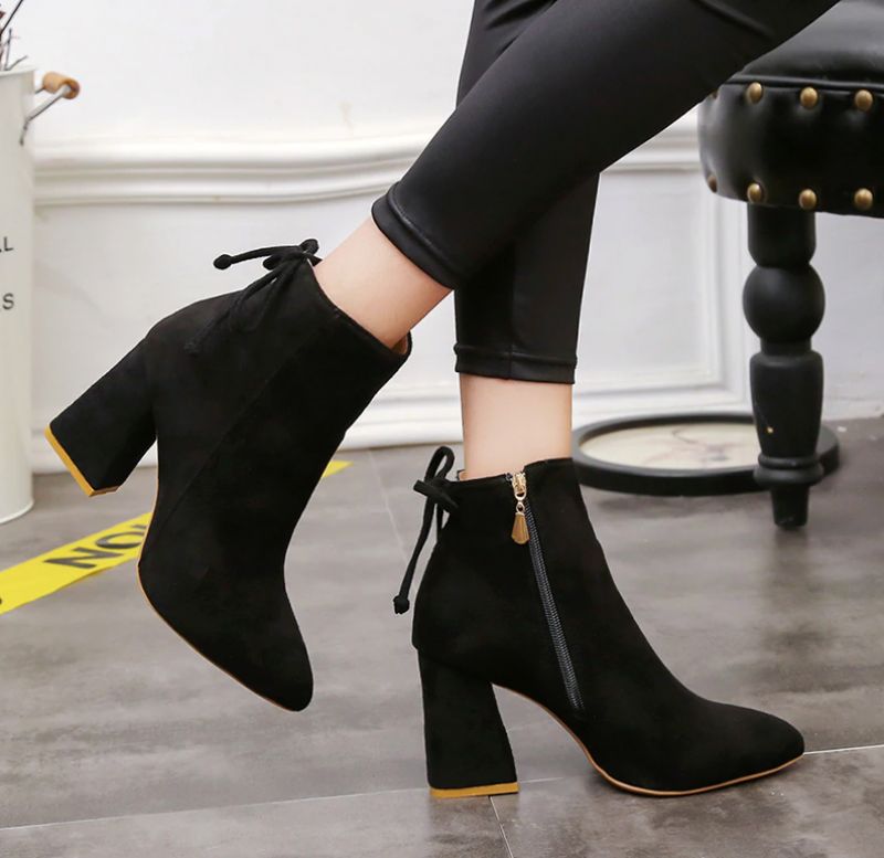 Dorotea Damskie Buty Do Kostki - Żółty