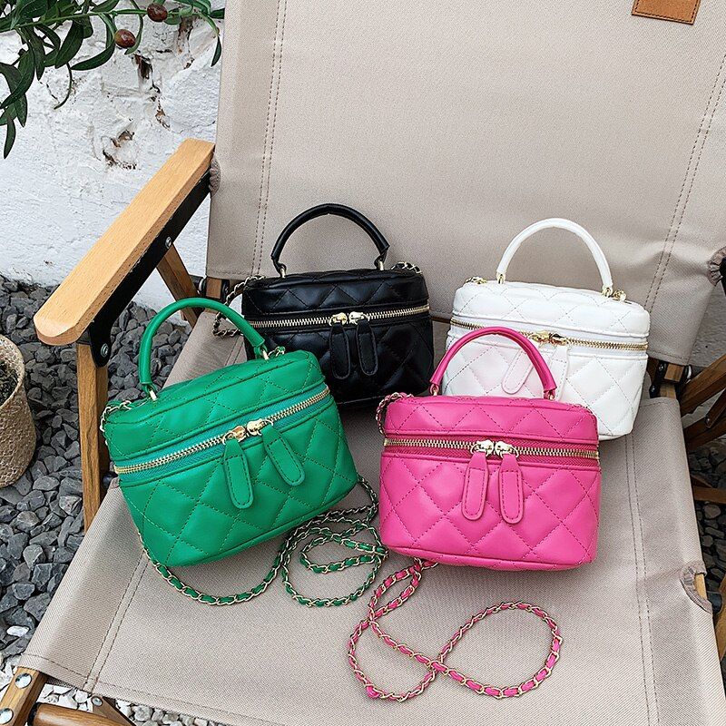 Dory Damska Mini Skórzana Torebka Typu Crossbody - Zielony