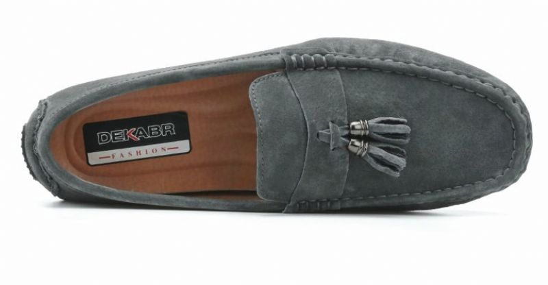 Draco Męskie Buty Loafers - Szary