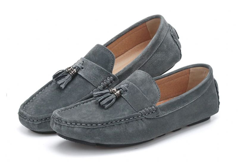 Draco Męskie Buty Loafers - Szary