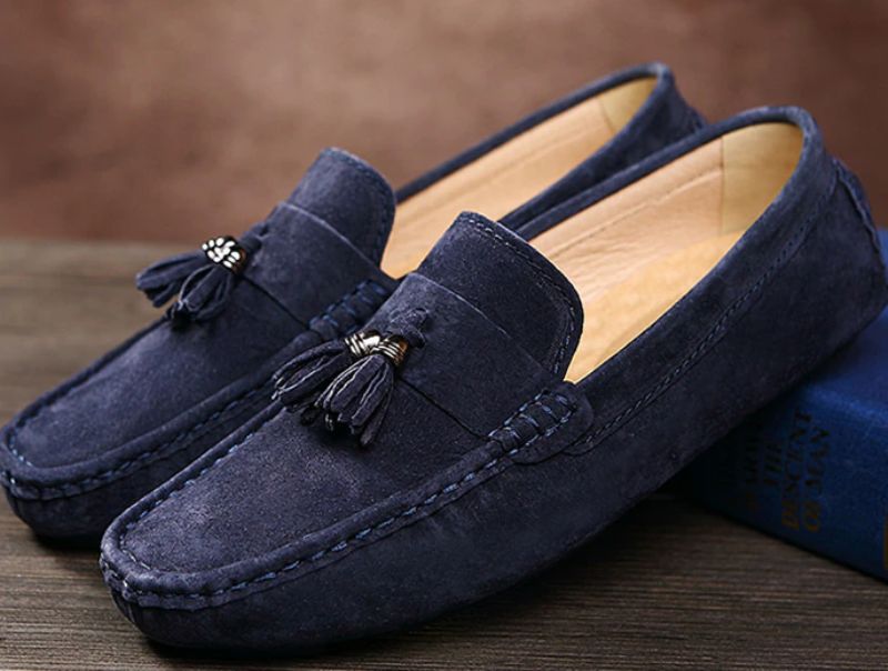 Draco Męskie Buty Loafers - Szary