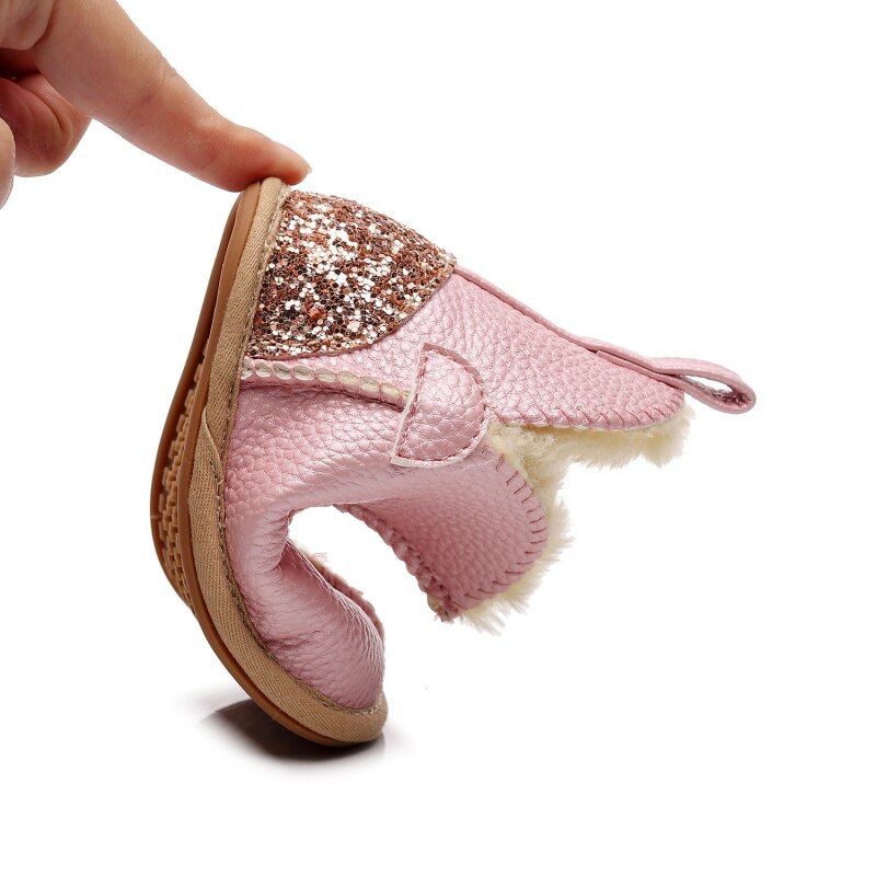 Dua Baby Dziewczęce Buty Zimowe - Brązowy Futro